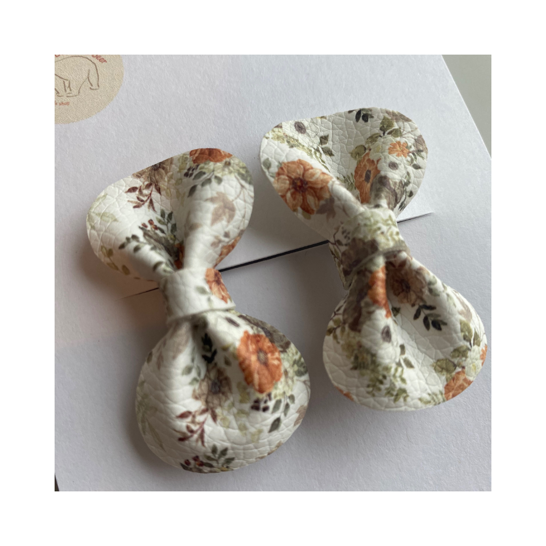 Haarspeld strik bloemetjesprint