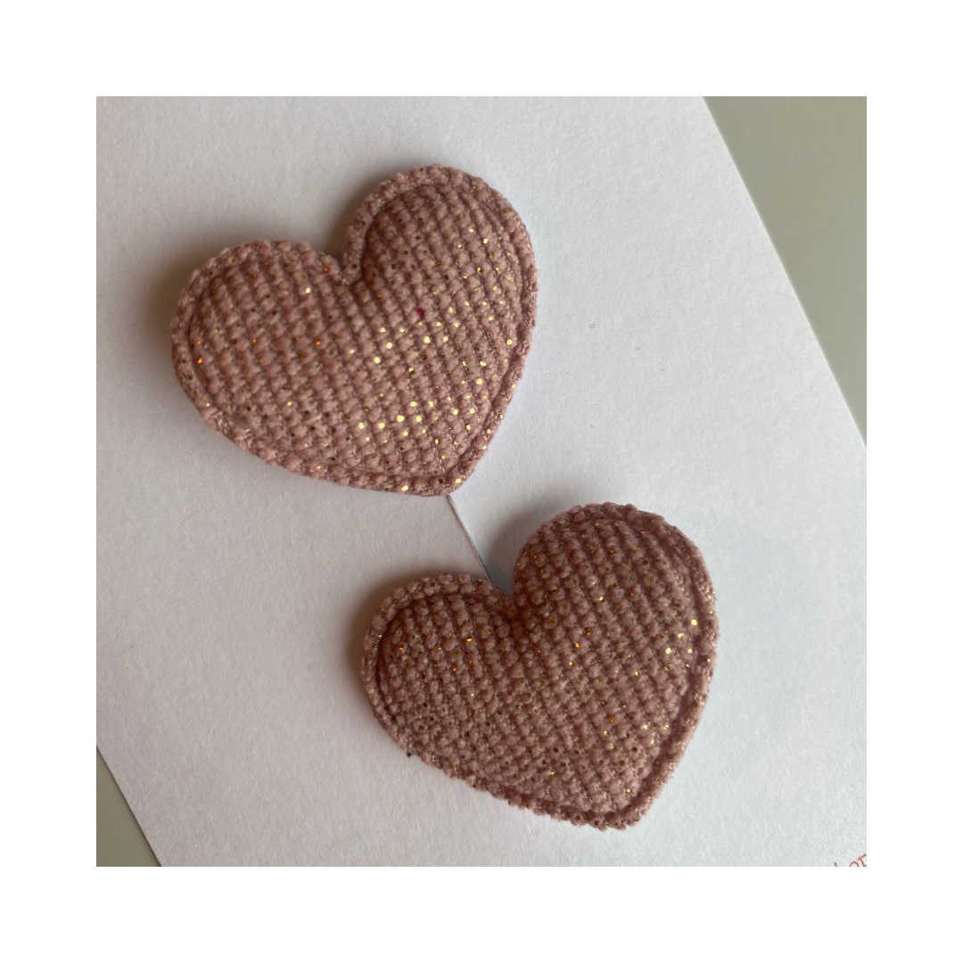 Haarspeld hartje oudroze