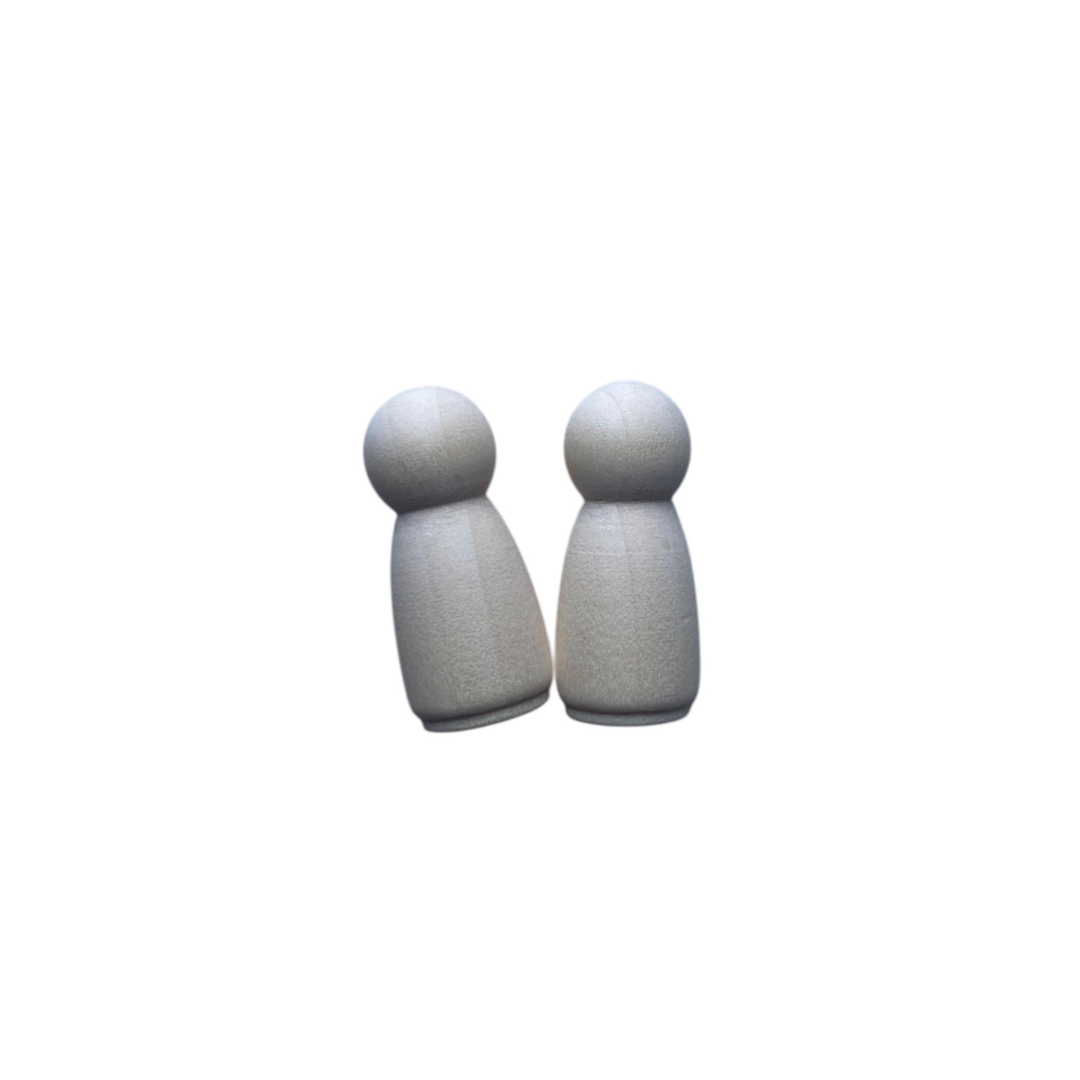 Houten mini poppetje