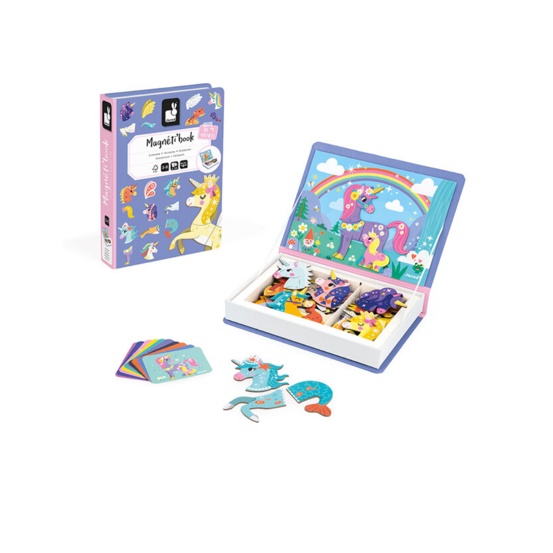Janod - Magnetiboek Eenhoorn