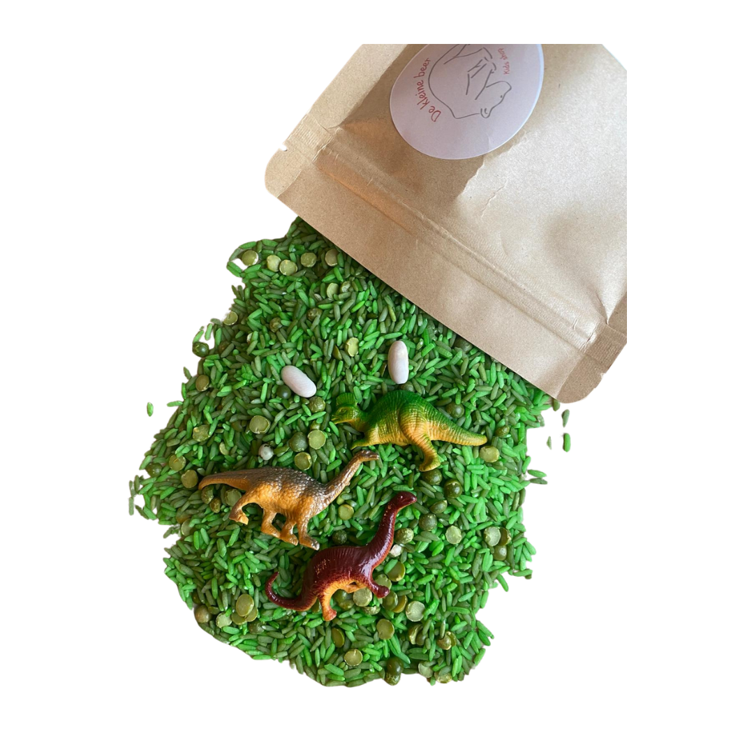 Speelrijst dino mix set