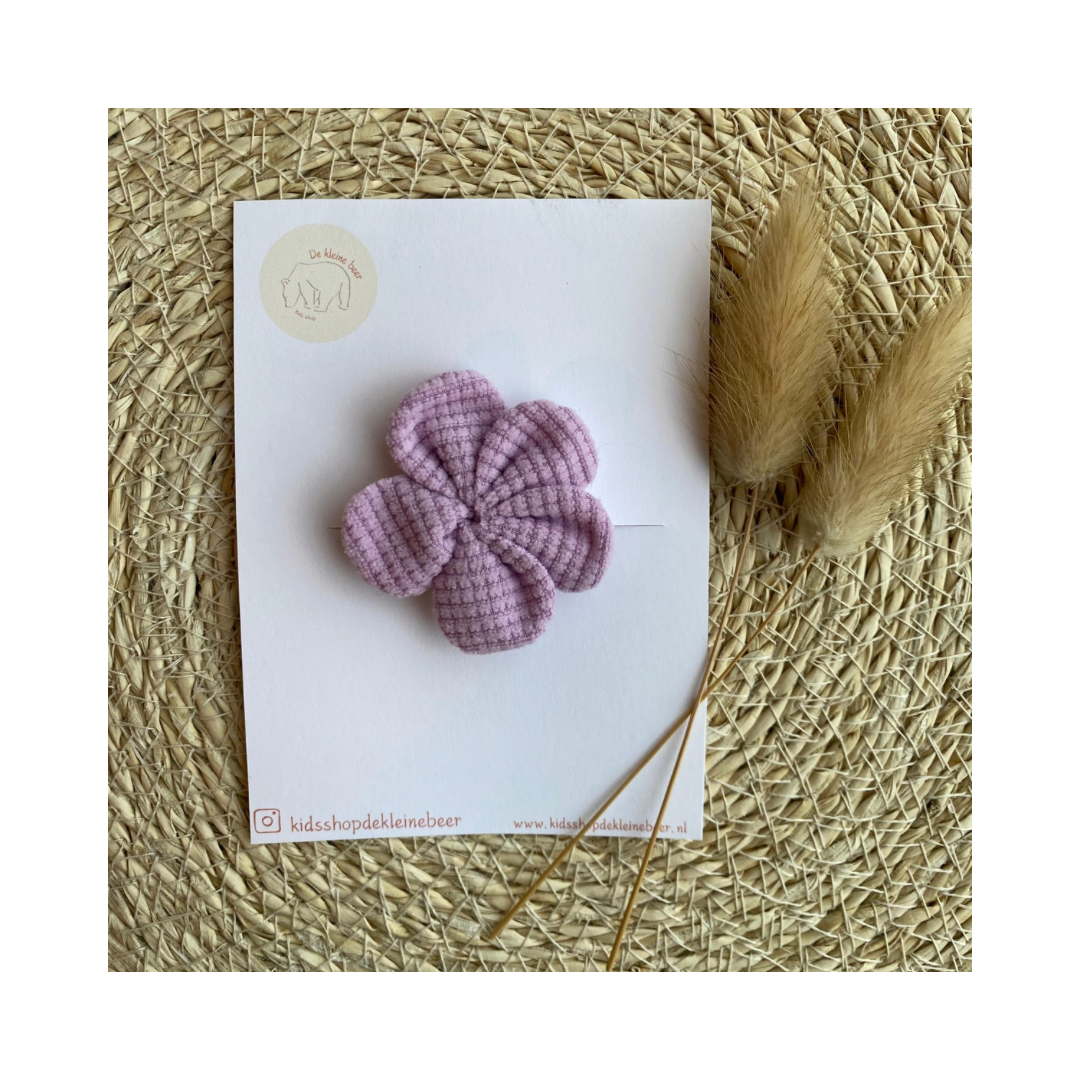 Haarclip stoffen bloem