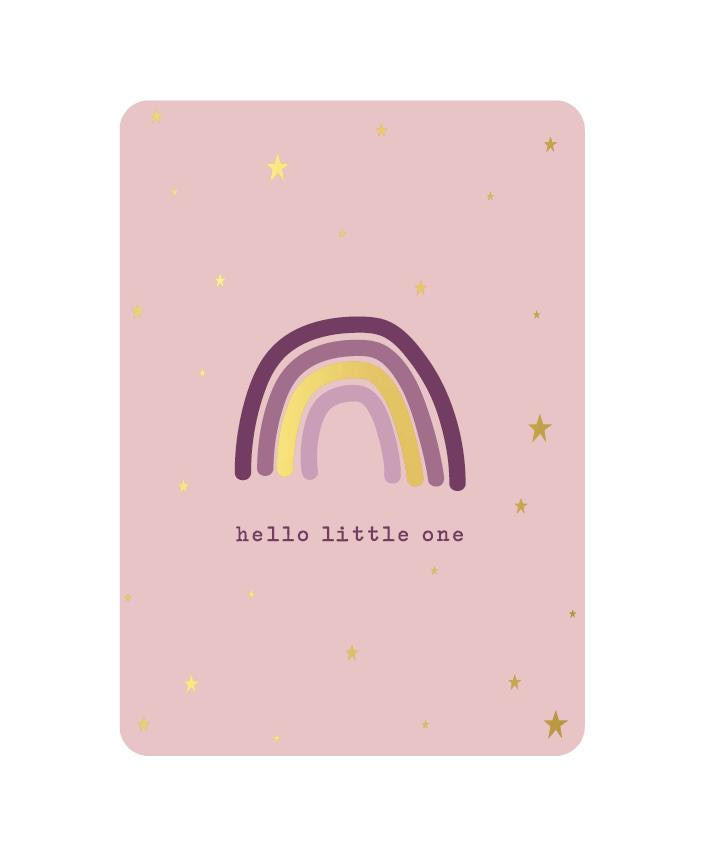 Wenskaart hello little one