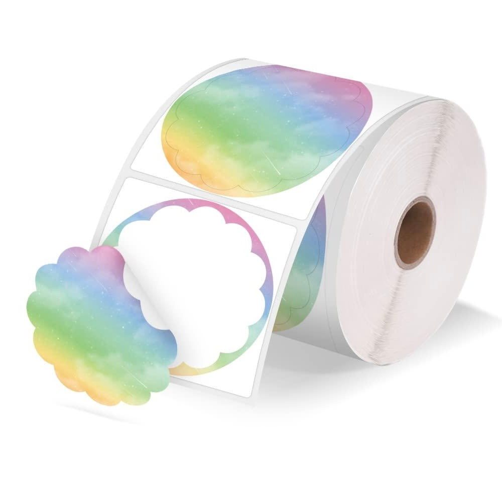 Traktatiesticker hiep hiep hoera + naam + leeftijd (10 stuks)