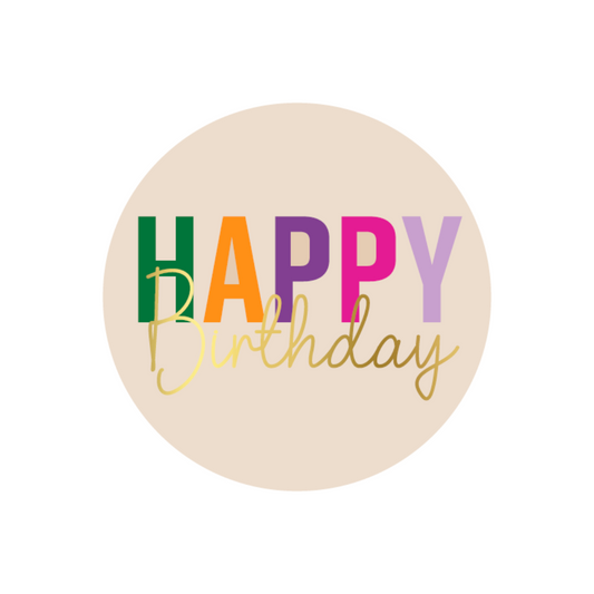 Sticker happy birthday