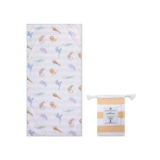 Safari | Meerkleurige Microvezel Handdoek 135 x 65 cm Swim Essentials