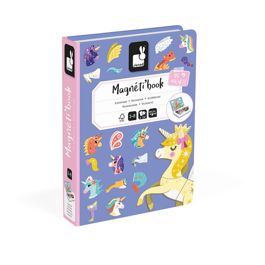 Janod - Magnetiboek Eenhoorn