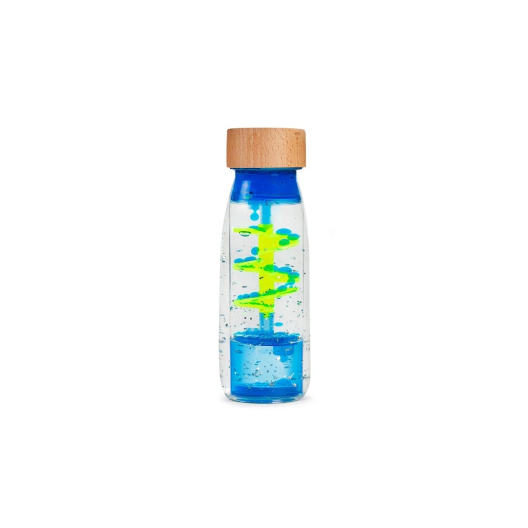 Petit Boum - Sensorische Fles Move - Spiraal Blauw
