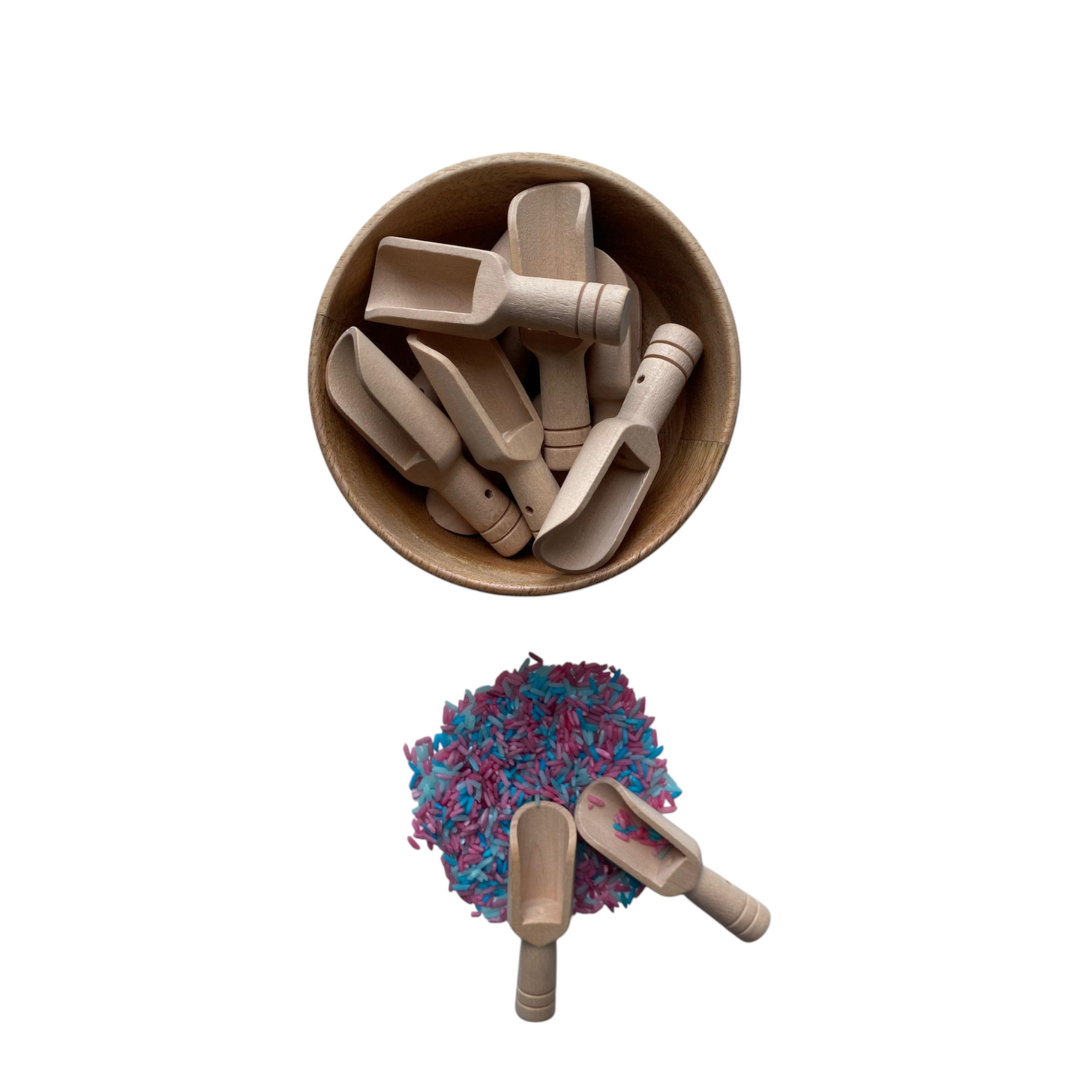 Houten schepjes